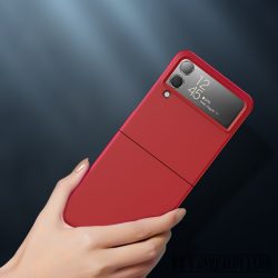 Samsung Z Flip 4 Gumírozott PC hátlap, Piros
