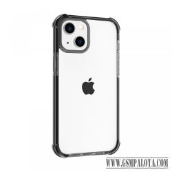 iPhone 13 ütésálló szilikon hátlap, Fekete