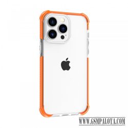 iPhone 13 Pro ütésálló szilikon hátlap, Narancs