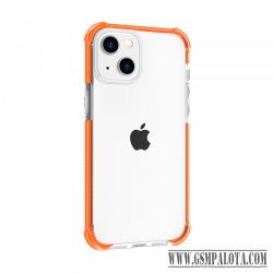 iPhone 14 Plus ütésálló szilikon hátlap, Narancs
