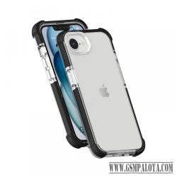 iPhone 16e ütésálló szilikon hátlap, Fekete