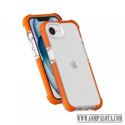 iPhone 16e ütésálló szilikon hátlap, Narancs