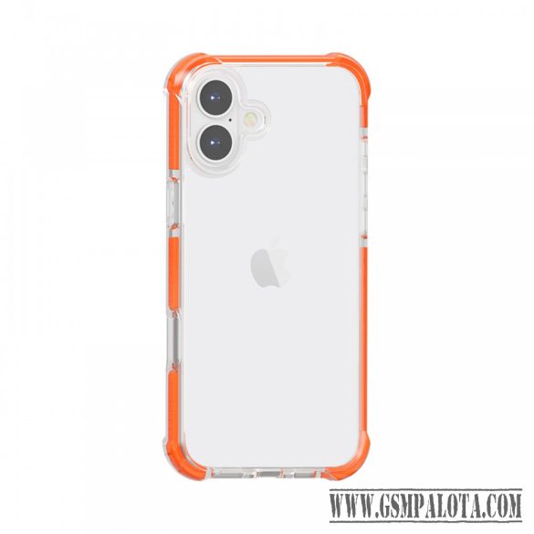 iPhone 17 ütésálló szilikon hátlap, Narancs