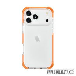 iPhone 17 Pro ütésálló szilikon hátlap, Narancs