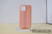 iPhone 14 TPU+PC gumírozott kitámaszt. tok,Pink