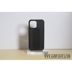 iPhone 14 Pro TPU+PC gumír. kitámaszt. tok,Fekete
