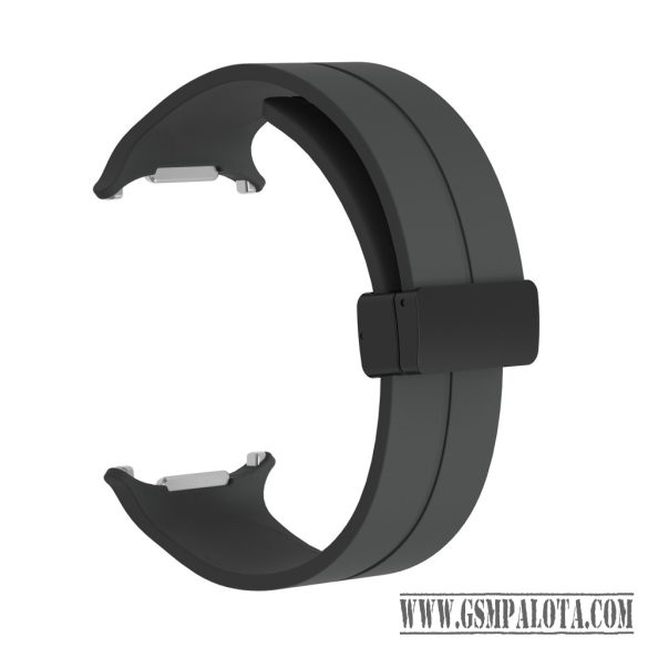 Galaxy Watch Ultra lyukacsos mágneses szil. óraszíj,24mm,S.szürk