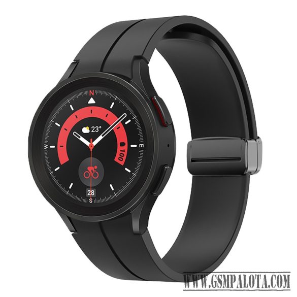 Samsung Watch 4/5 mágneses szil óraszíj,20mm,Feket