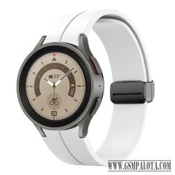 Samsung Watch 4/5 mágneses szil óraszíj,20mm,Fehér