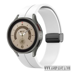 Samsung Watch 4/5 mágneses szil óraszíj,20mm,Fehér