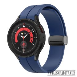 Samsung Watch 4/5 mágneses szil óraszíj,20mm,S.Kék