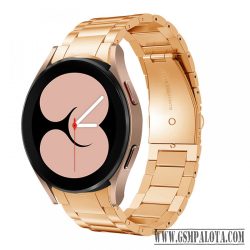 Samsung Watch 4/5 fém óraszíj,20mm,RoseG