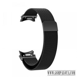 Samsung Watch 6 mágneses fém óraszíj, 20mm, Fekete