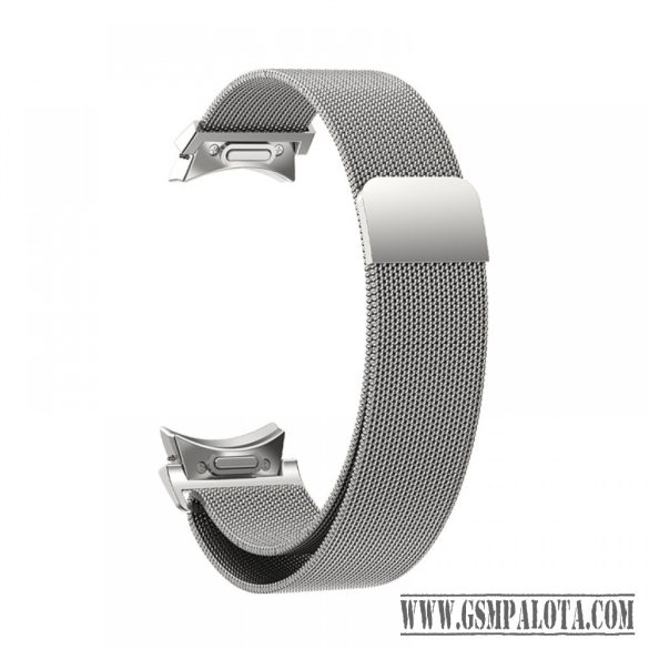 Samsung Watch 6 mágneses fém óraszíj, 20mm, Ezüst