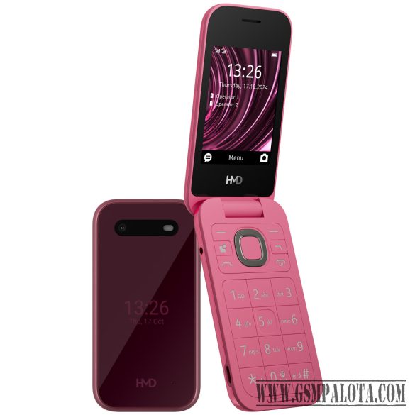 HMD 2660 FLIP 4G DS piros kártyafüggetlen mobiltelefon