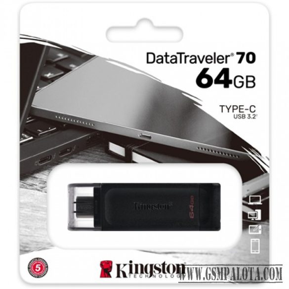 Kingston 64 GB Data Traveler 70 USB-C 3.2, pendriv