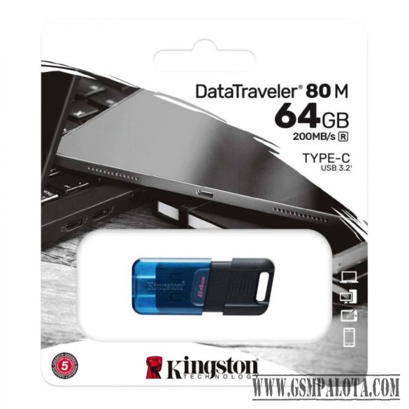 Kingston 64GB DataTraveler 80 M USB-C 3.2 Gen 1