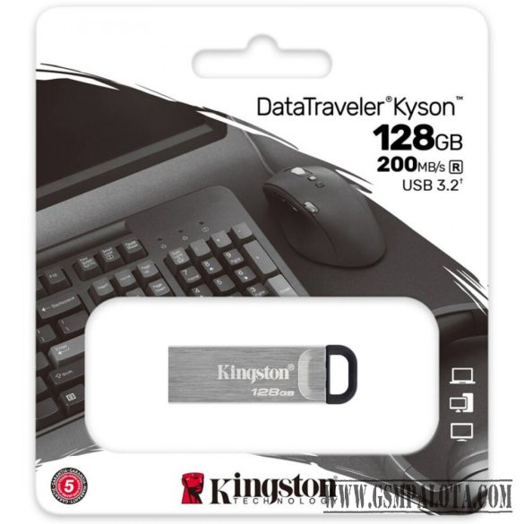 Kingston 128GB Data Traveler Kyson USB 3.2 Gen 1 fém