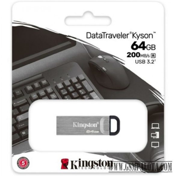 Kingston 64GB DataTraveler Kyson USB 3.2 Gen 1 fém