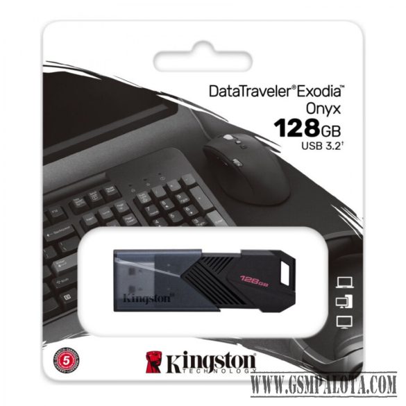 Kingston 128GB DataTraveler E-Onyx USB 3.2 Gen 1 fekete