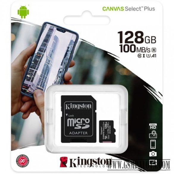 Kingston Canvas Select Plus MicroSDHC 128GB, C10