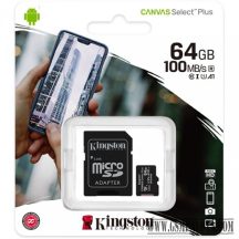 Kingston Canvas Select Plus MicroSDHC 64GB,Class10