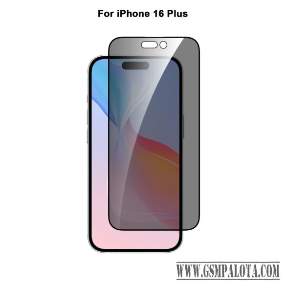 iPhone 16 Plus/ 15 Plus betekintésmentes üvegfólia