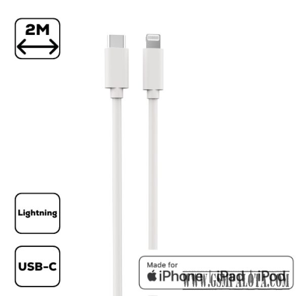 Cellect iPhone USB C to lightning adat 2m, töltőkábel