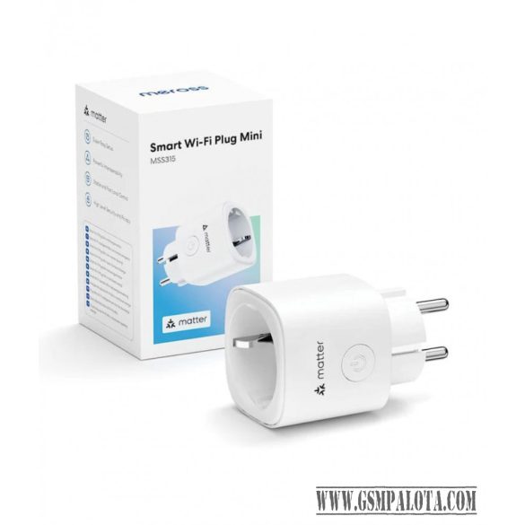 Okos konnektor Meross Smart Wi-fi Plug Mini with Energy Monitor