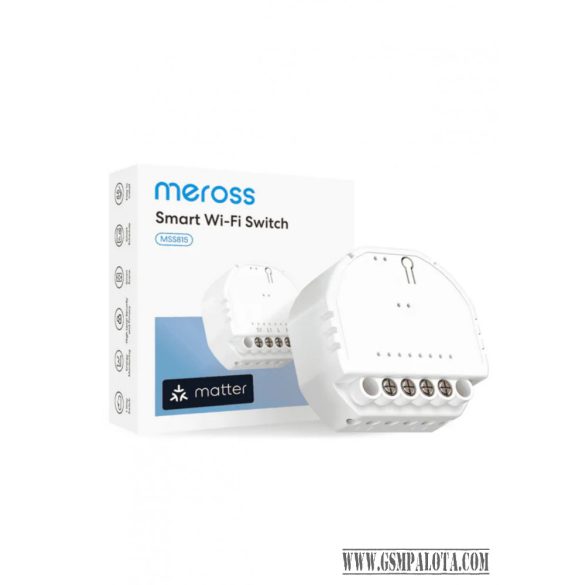 Meross MSS815MA WiFi-s okosrelé 10A
