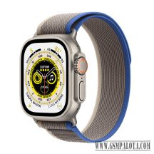   Apple Watch Ultra LTE 49mm Titanium Case with Trail Loop M/L - Blue/Grey