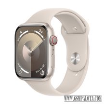   Apple Watch Series 9 GPS 45mm Starlight Aluminium Case with Sport Band S/M - Starlight