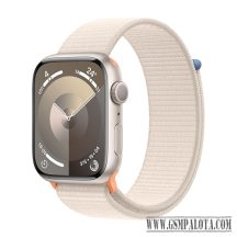   Apple Watch Series 9 GPS 45mm Starlight Aluminium Case with Sport Loop - Starlight
