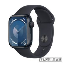   Apple Watch Series 9 GPS 45mm Midnight Aluminium Case with Sport Band M/L - Fekete