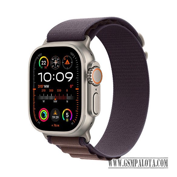 Apple Watch Ultra 2 49mm Titanium with Alpine Loop Strap Indigo Large MREW3