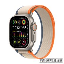   Apple Watch Ultra 2 LTE 49mm Titanium Case with Trail Loop S/M - Orange/Beige