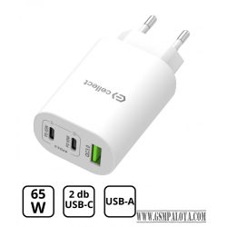 Hálózati gyorstöltő adapter 65W, Fehér
