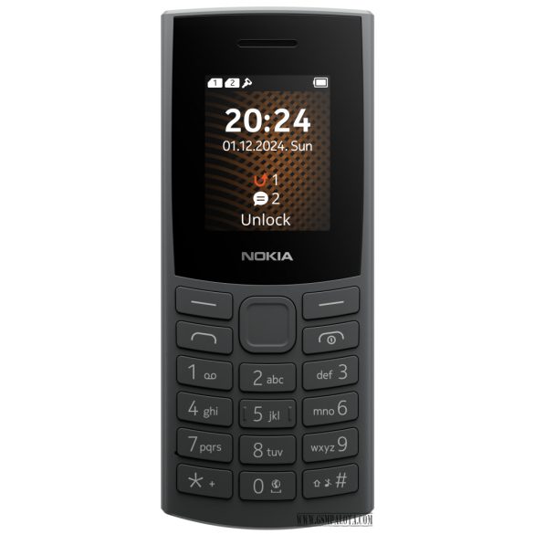 Nokia 105 2G DS kártyafüggetlen mobiltelefon fekete
