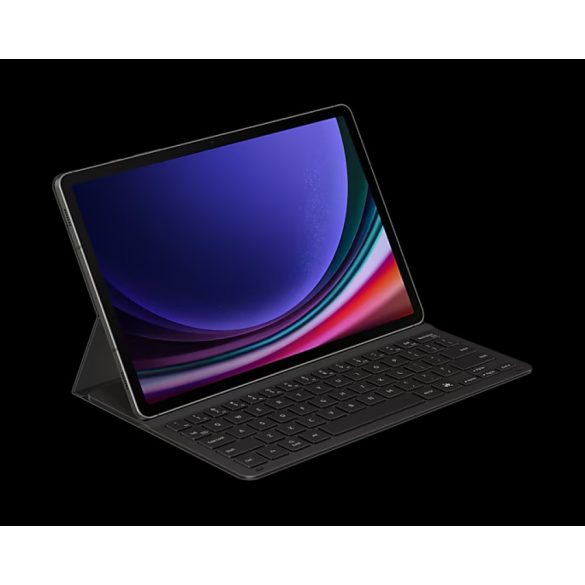 Samsung Tab S9/S9 FE vékony billentyűzetes tok,Fekete