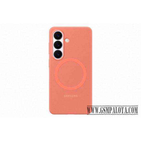 Samsung Galaxy S26 Plus koral piros mágneses szilikon tok