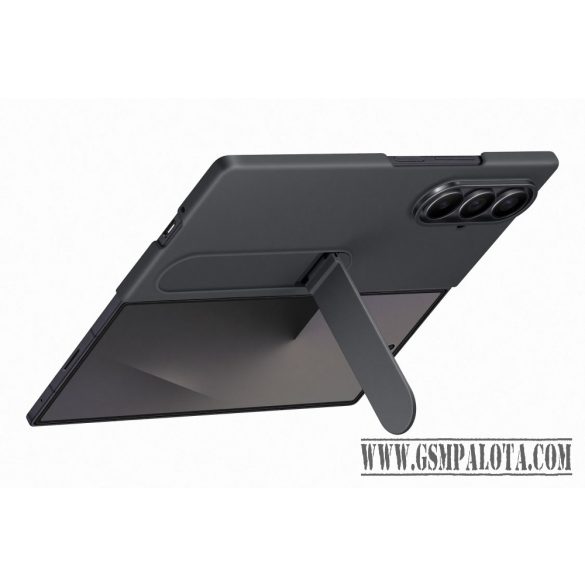 Samsung Fold 7 Álló tok szíjjal, fekete