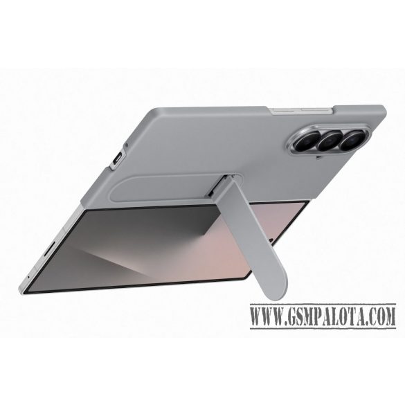 Samsung Fold 7 Álló tok szíjjal, szürke