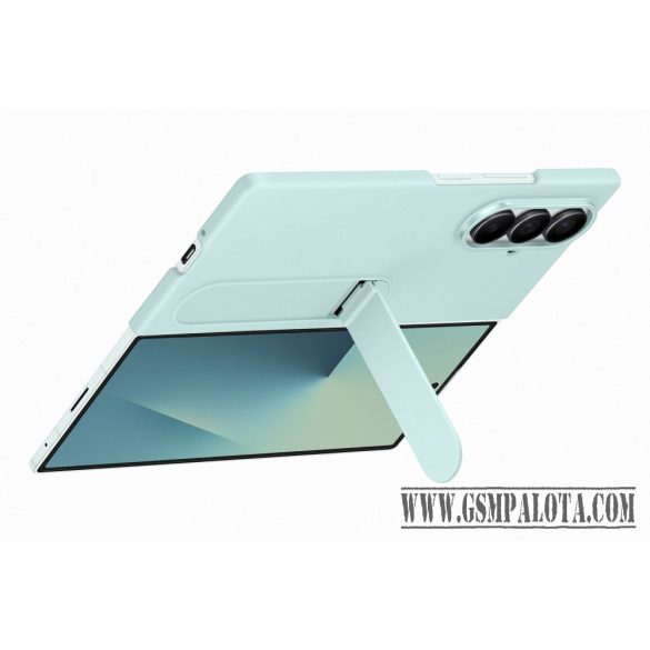 Samsung Fold 7 Álló tok szíjjal, világos kék