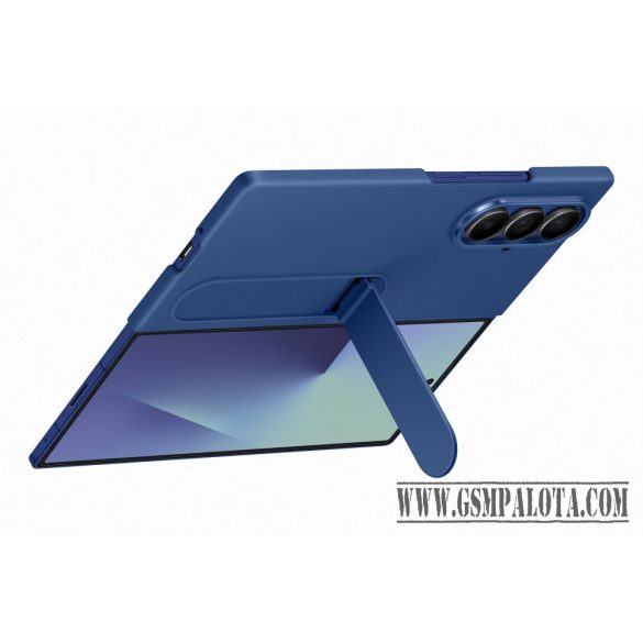 Samsung Fold 7 Álló tok szíjjal, kék