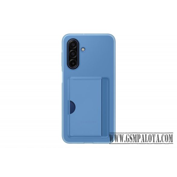 Samsung A17 kártyatartós hátlap, Kék
