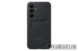 Samsung Galaxy A35 5G kártyatartós tok, Fekete