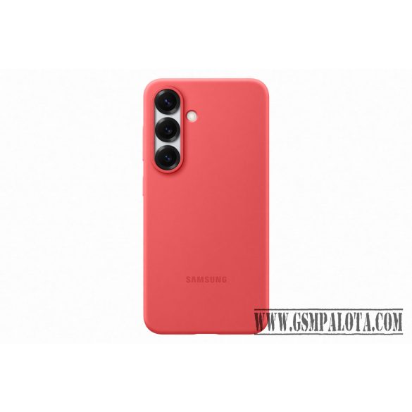 Samsung Galaxy S25 szilikon tok, Piros