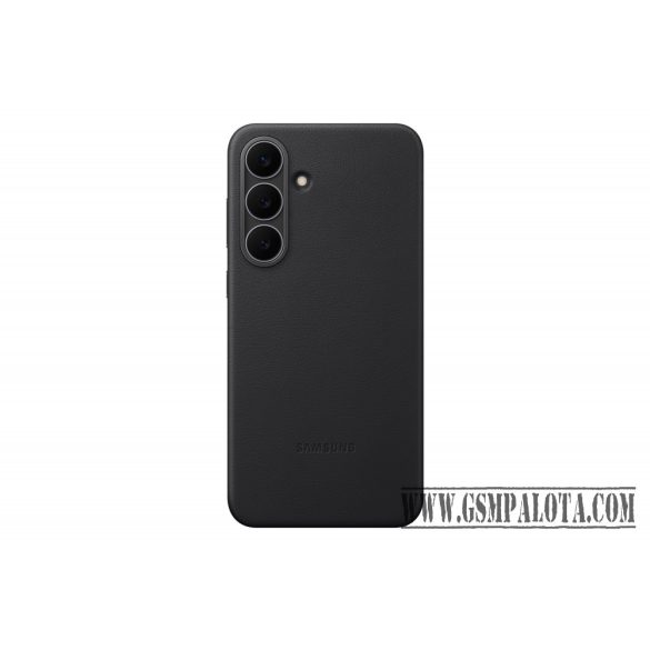 Samsung Galaxy S25 FE bőr hátlap, fekete