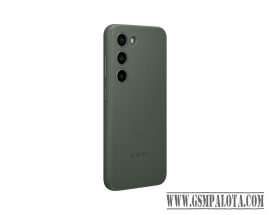 Samsung Galaxy S23 bőr hátlap, Zöld