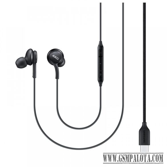 SAMSUNG EO-IC100 Type-C headset, AKG hangzással, Fekete